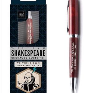 William Shakespeare Literacy Quote Collectible Pen